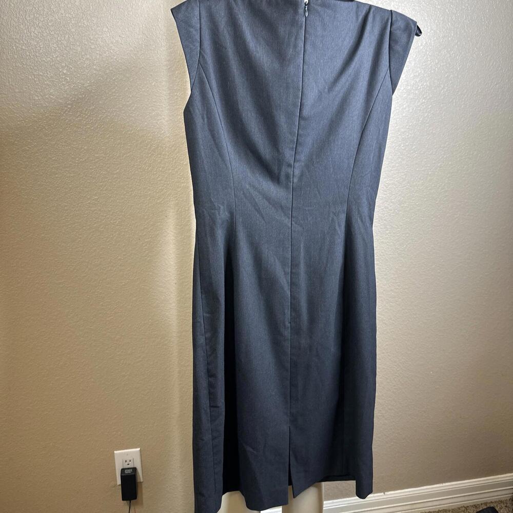 Tahari viscose Women’s Size 4 Gray Office‎ Dress - Picture 7 of 7